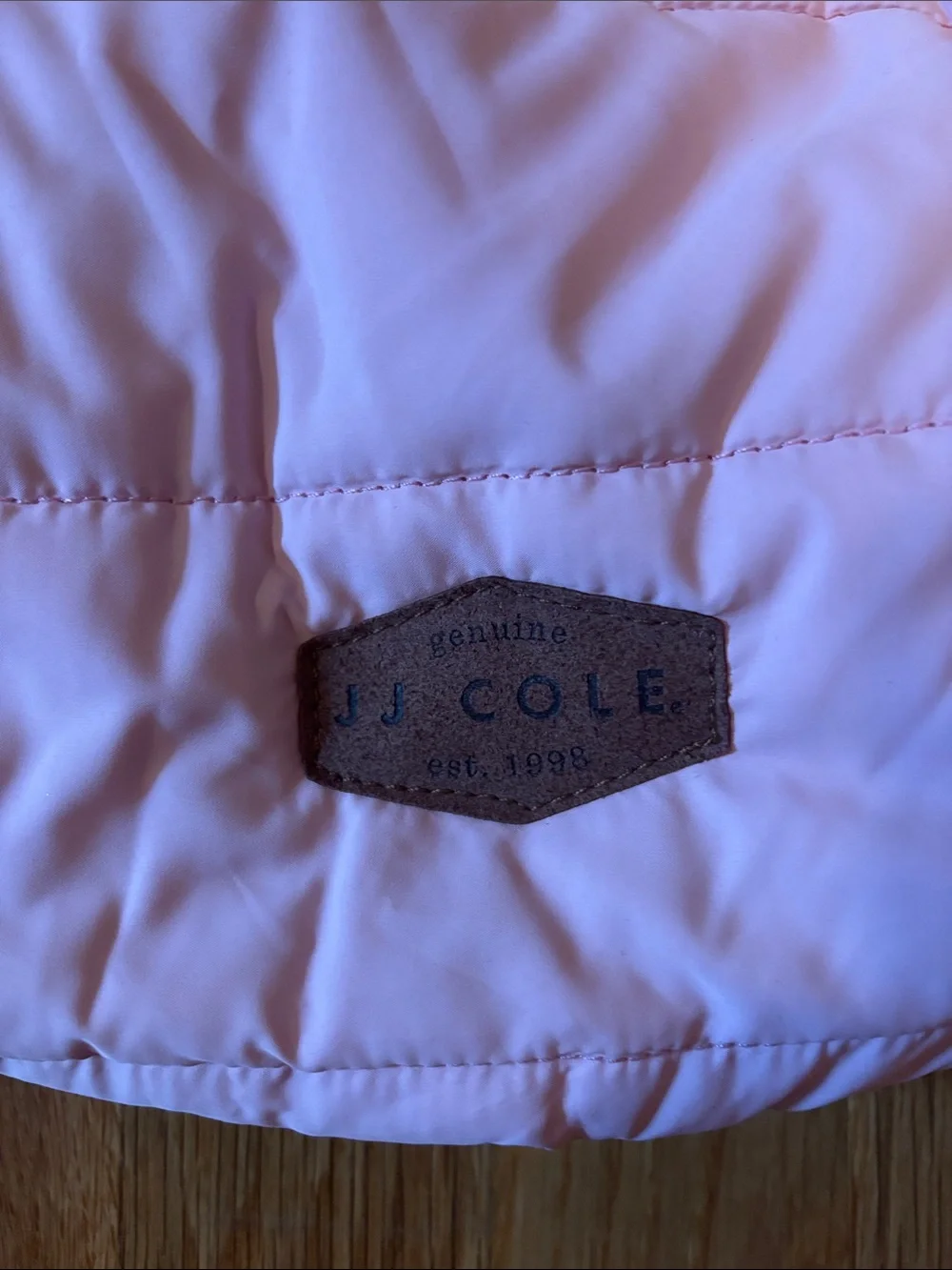 JJ Cole Pink Quilted Baby Footmuff with Cream Sherpa Lining